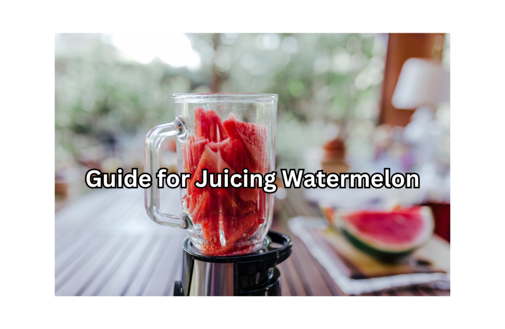 Guide for Juicing Watermelon